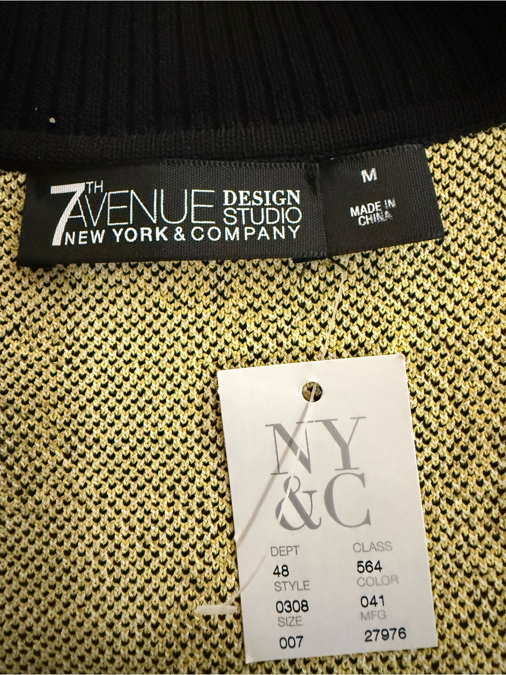 Avenue Black and Yellow Halter High-Low top - Picture 3 of 5